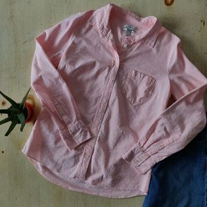 J.Crew women’s bright pink boy style button down